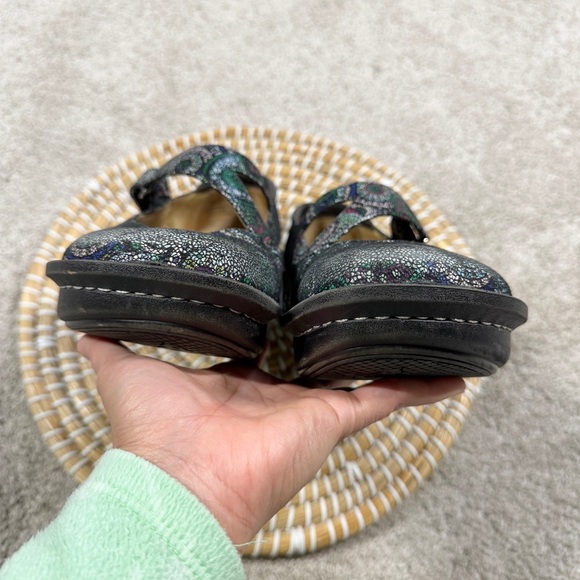 Alegria Dayna 327 Mary Jane Shoes Leather Comfort in Multi Spiro Blues 39/US 9 - Picture 10 of 15
